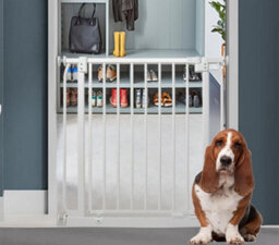 Bettacare Elite Pressure Dog Gate, 188Cm - 197Cm, Matt White, Pressure Fit Pet Gate For Dog And Puppy - thumbnail 2