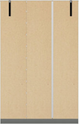 Seconique Denver 3 Door Wardrobe Grey Gloss Metal Drawer Hinges And Handles - thumbnail 8