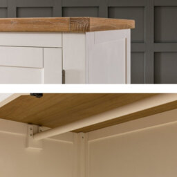 The Furniture Market Cheshire Cream Double 2 Door Wardrobe With 2 Drawers - thumbnail 8
