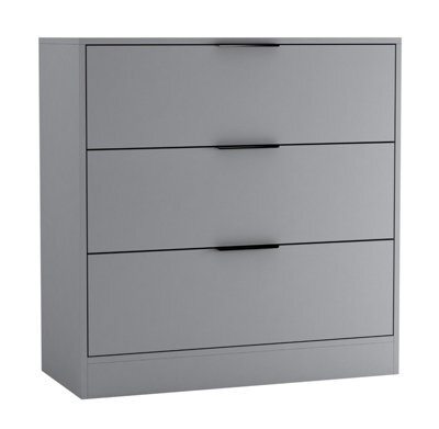 Urbn-Living Grey - Wide 3-Tier Shelf Wooden Bookcase - image 1