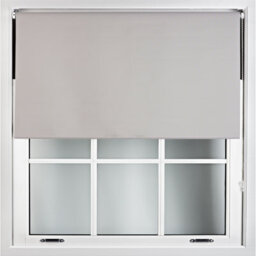 Furnished Blackout Roller Blinds - Grey Trimmable Blind For Windows And Doors (W)170Cm (L)210Cm - thumbnail 1