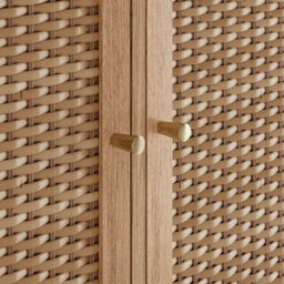 Wyld Haus Waterford Oak And Rattan Sideboard With 3 Drawers - thumbnail 5