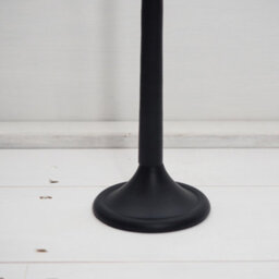 Matte Black Dinner Candlestick Tall - Metal Dinner Candlestick - Candlelight - thumbnail 2