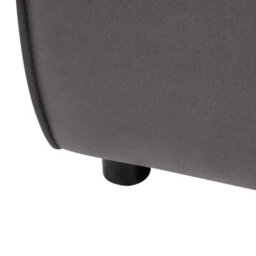 Beliani Left-Hand Chaise Longue Brande Fabric Black - thumbnail 8