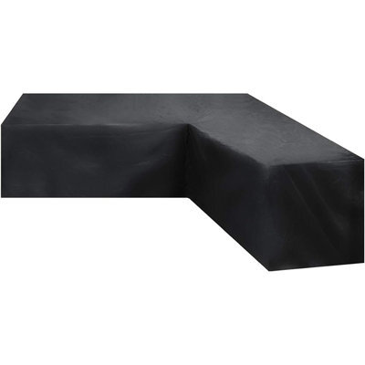 V-Shaped Protective Cover For Corner Sofa, Sofa Cover, Garden Furniture Black, 215X215X87Cm - image 1