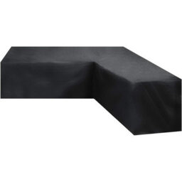 V-Shaped Protective Cover For Corner Sofa, Sofa Cover, Garden Furniture Black, 215X215X87Cm - thumbnail 1