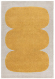 Gold White Yellow Handmade Abstract 9mm Thick Stain-Resistant Rug For Bedroom, Dining Room, Wool Area Rug-200Cm X 290Cm - thumbnail 9
