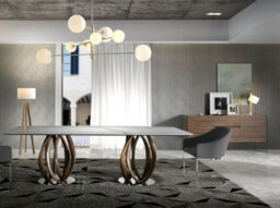 Elegant Walnut Sideboard With Glass Legs - Model 3062 By Angel Cerda S.l. - thumbnail 6