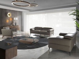 Elegant Walnut Sideboard With Glass Legs - Model 3062 By Angel Cerda S.l. - thumbnail 3