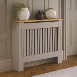 Neo Medium Grey Decorative Wooden Radiator Cover