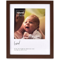 "Widdop Modern Wooden Brown Photo Frame 6 X 6"" - Loved"