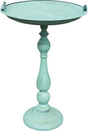 Netagon Outdoor Garden Free Standing Weatherproof Metal Green Ornamental Bird Bath