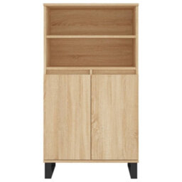 Berkfield Highboard Sonoma Oak 60X36X110 Cm Engineered Wood - thumbnail 6