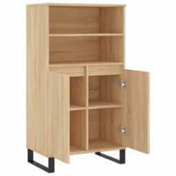 Berkfield Highboard Sonoma Oak 60X36X110 Cm Engineered Wood - thumbnail 5