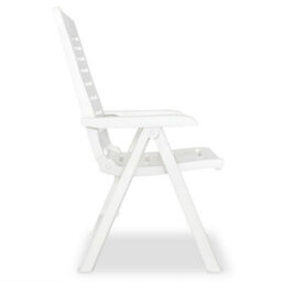 Walplus 3 Piece Bistro Set Plastic White - thumbnail 6