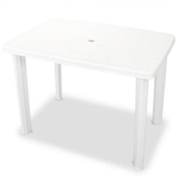 Walplus 3 Piece Bistro Set Plastic White - thumbnail 2