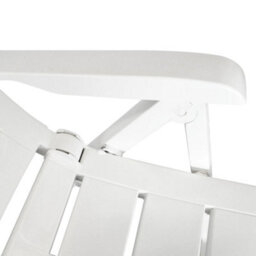 Walplus 3 Piece Bistro Set Plastic White - thumbnail 8