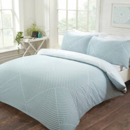 Smart Living Luxury Striped Geometric Reversible Duvet Cover With Pillowcases - thumbnail 2