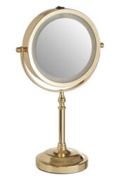 Orsina Cassini Gold Colour Iron Led Table Mirror - thumbnail 3