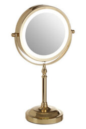 Orsina Cassini Gold Colour Iron Led Table Mirror - thumbnail 4