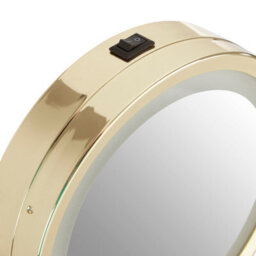 Orsina Cassini Gold Colour Iron Led Table Mirror - thumbnail 5