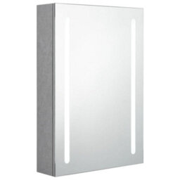 Walplus Led Bathroom Mirror Cabinet Concrete Grey 50X13X70 Cm - thumbnail 2