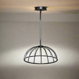 CGC Interiors Cgc Paraplu 2 Black 60Cm Hemisphere Led Ceiling Pendant - thumbnail 4