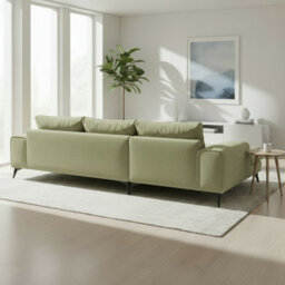 Abakus Direct Venice Corner Sofa In Olive Left Facing With Deep Seats And Extra-Wide Padded Arms - thumbnail 8