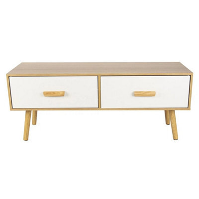 "2 Drawers Tv Stand For 55"" Entertainment Center Media Storage Shelf Tv Cabinet" - image 1