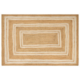 Beliani Rug Elmali Beige 200 X 300 Cm Jute - thumbnail 1