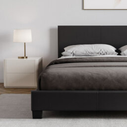 Lassic Vida Designs Lisbon Black 5Ft King Size Ukfr Faux Leather Bed Frame - thumbnail 4