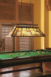 Luminosa Lighting Elstead Inglenook 3 Light Tiffany Ceiling Pendant Island Chandelier Light Bronze, E27 - thumbnail 2