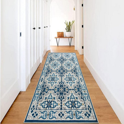 Ameha Luna Printed Rug Modern Living Room Extra Large Runner Non Slip Hallway Kitchen Floor Carpets 80X300 Cm - image 1