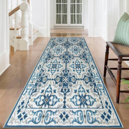 Ameha Luna Printed Rug Modern Living Room Extra Large Runner Non Slip Hallway Kitchen Floor Carpets 80X300 Cm - thumbnail 5