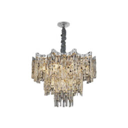Ledsone Crystal Chandeliers Modern Contemporary Ceiling Lamp Lights Fixtures For Decor Light Fittings 60Cm - thumbnail 1