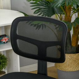 Vinsetto Small Office Chair Without Arms, Ergonomic Swivel Mesh Desk Chair - thumbnail 8