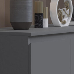 Fwstyle Stora Dark Grey 7 Drawer Merchant Chest (H) 86Cm (W) 106Cm (D) 40Cm Extra Deep Drawers - thumbnail 3