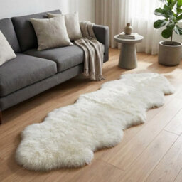 Garden Greatness Maison Blanc Double Faux Fur Accent Rug - thumbnail 1