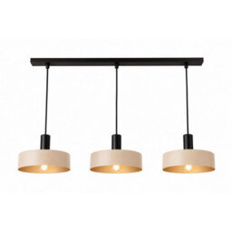 Luminosa Lighting Luminosa Latte Bar Pendant Ceiling Light Beige 3X E27 - thumbnail 3