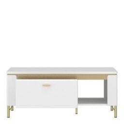 Furniture To Go Lazio Coffee Table 1 Drawer In Alpine White/white Gloss - thumbnail 2