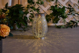 "Paulmann Pauleen 48294 Led Solar Lantern ""sunshine"" Temptation 23.5 Cm Silver Ip44 Solar Light" - thumbnail 4