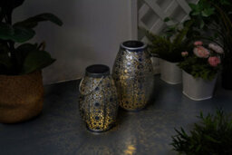 "Paulmann Pauleen 48294 Led Solar Lantern ""sunshine"" Temptation 23.5 Cm Silver Ip44 Solar Light" - thumbnail 5