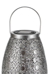 "Paulmann Pauleen 48294 Led Solar Lantern ""sunshine"" Temptation 23.5 Cm Silver Ip44 Solar Light" - thumbnail 3