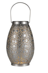 "Paulmann Pauleen 48294 Led Solar Lantern ""sunshine"" Temptation 23.5 Cm Silver Ip44 Solar Light" - thumbnail 2