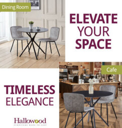 Hallowood Furniture Cullompton Small Black Round Dining Table 90Cm With 2 Taupe Leather Effect Chairs - thumbnail 6