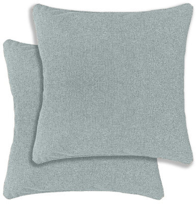 Enhanced Living Austin/dallas Textured Pair Of Blue Cushion Covers - 43X43Cm - Cases Only - image 1