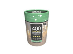 Festive Battery Operated Dewdrop Timer Lights - 400 Warm White - thumbnail 2
