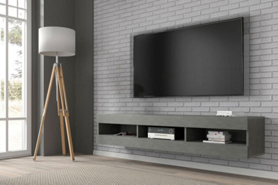 Arte Modern Mantra Tv Cabinet In Grey W1600mm X H320mm X D350mm - image 1