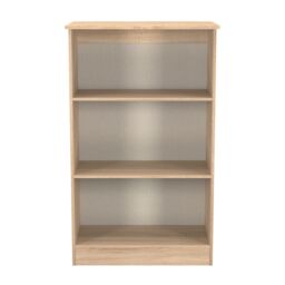 Bergamo Ready Assembled Medium Bardolino Oak Freestanding 2 Shelf Bookcase, (H)1252mm (W)765mm - thumbnail 4