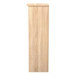 Bergamo Ready Assembled Medium Bardolino Oak Freestanding 2 Shelf Bookcase, (H)1252mm (W)765mm - thumbnail 5